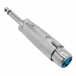 ADAPTADOR PLUG P10 MONO X PLUG CANNON FEMEA - ADAP0028