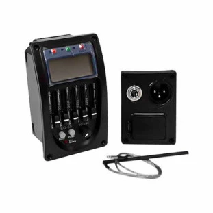 STAGE EQUALIZADOR PARA VIOLAO C/ 5 BANDAS+AFINADOR LCD+CAPTADOR RASTILHO - EQ55