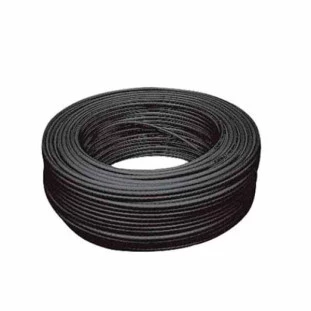 CABO COAXIAL CABLETECH RG58 50R COM 95% DE MALHA PRETO FLEXIVEL (CAIXA 100M)