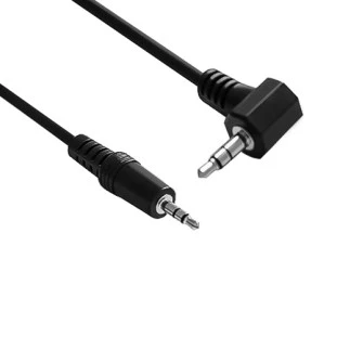 STORM CABO P2 STEREO X P2 STEREO 1,8M COM PLUG RETO/90  PRETO NIQUEL - CBPD0016