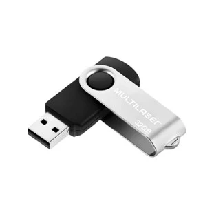 PEN DRIVE MULTILASER TWIST PRETO 32GB - PD589