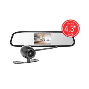 RETROVISOR ROADSTAR TELA TFT 4.3''  1 CAMERA DE RE BORBOLETA 2  EM 1 170 GRAUS DE VISAO ESPELHADA -  RS501BR - FR