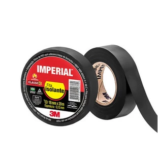 3M FITA ISOLANTE IMPERIAL SLIM 18MM X 20M PRETA - HB004216360 - FR