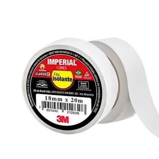 3M FITA ISOLANTE IMPERIAL 18MM X 10M BRANCA - HB004298004 - FR