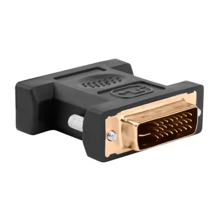ADAPTADOR DVI MACHO 24+1 PINOS X VGA FEMEA - ADAP0053