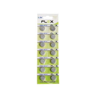 FLEX GOLD BATERIA ALCALINA LR-43/AG12 COM 14 - FX-LR43