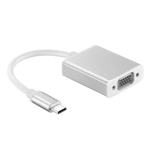 X CABO CONVERSOR USB TIPO C MACHO X VGA FEMEA - XDL057