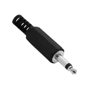 PLUG P2 MONO PLASTICO COM PROTETOR DE CABO - XDL118