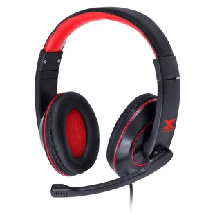 VINIK HEADSET GAMER VX GAMING V BLADE II P2 ESTEREO COM MICROFONE E AJUSTE DE HASTE PRETO E VERMELHO - 29378 - FR