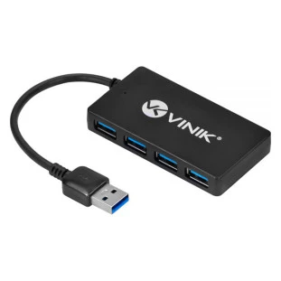 VINIK HUB USB 3.0 COM 4 PORTAS PRETO HUV-30 - 29595 - FR