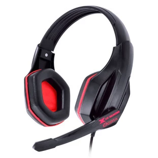 VINIK HEADSET GAMER VX GAMING OGMA P2 STEREO COM MICROFONE PRETO E VERMELHO  - 25771 - FR