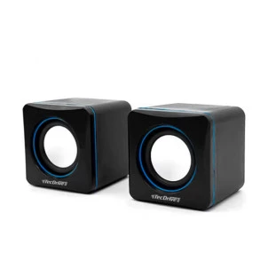 CAIXA DE SOM TECDRIVE MULTIMIDIA USB 2.0 6W RMS PRETA - CX-01 - FR