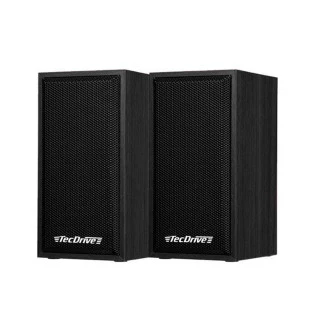 CAIXA DE SOM TECDRIVE MULTIMIDIA USB 2.0 10W RMS PRETA DE MADEIRA COM CONTROLE DE VOLUME - CX-03 - FR