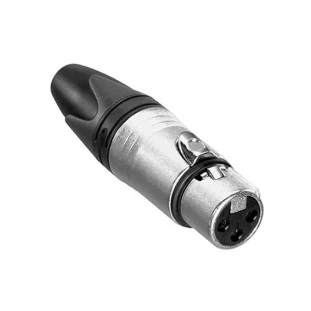 PLUG CANNON XLR FEMEA METAL - JCCN0017
