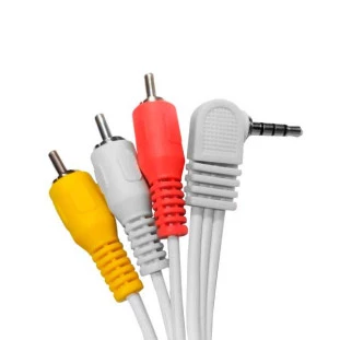 CABO P2 4C 90G X 3 RCA STORM GOLD 1,8M BRANCO (PARA IPOD) - CBRC0016