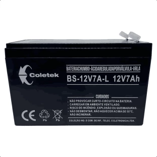 BATERIA SELADA COLETEK 12V7AH PARA NOBREAK BS-12V7A-L - 357030130100