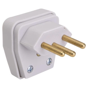 PLUGUE DESMONTAVEL DANEVA 90° 2P+T 10A 250V CINZA - DN1671