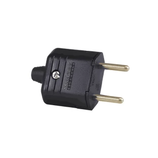 PLUGUE 10A 2 PINOS MARGIRIUS PRETO (POTE C/32) PLD1-2 - 11943