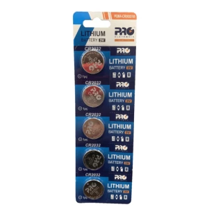 BATERIA LITHIUM PROELETRONIC CR2032 C/5 - PQBA-CR2032/05