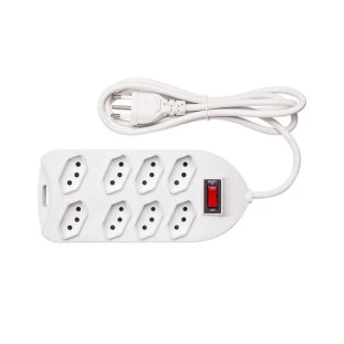 PROTETOR ELETRONICO INTELBRAS 8 TOMADAS BRANCO CABO 1,5M EPE 1008+ BR - 4824003