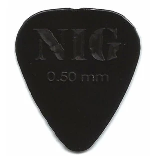 PALHETA PARA VIOLAO NIG 0.50MM PRETA C/12 - PN050