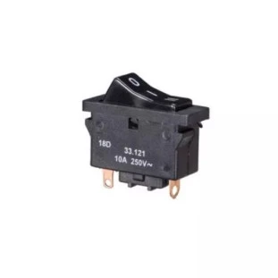 INTERRUPTOR DE TECLA MARGIRIUS 33121 M1FT1FW1Q/63-CB LIGA/LIGA/DESLIGA UNIPOLAR 10A/250V PARA SECADOR - 13017