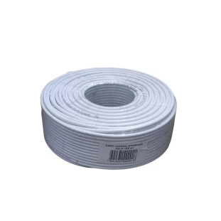 CABO COAXIAL BEDINSAT RGC59 75R COM 67% DE MALHA BRANCO (100M) - 50303025