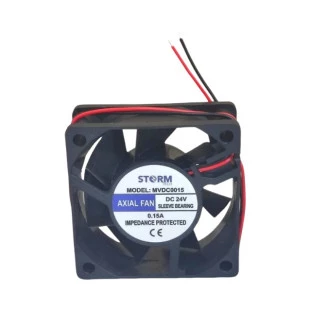 MICROVENTILADOR STORM 60X60X25MM 24V - MVDC0015A
